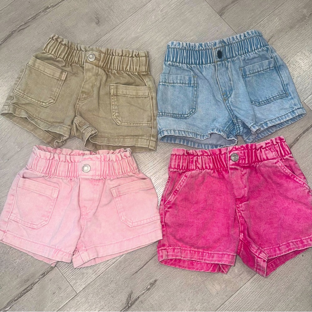 4 Zara girls shorts size 2 and 3